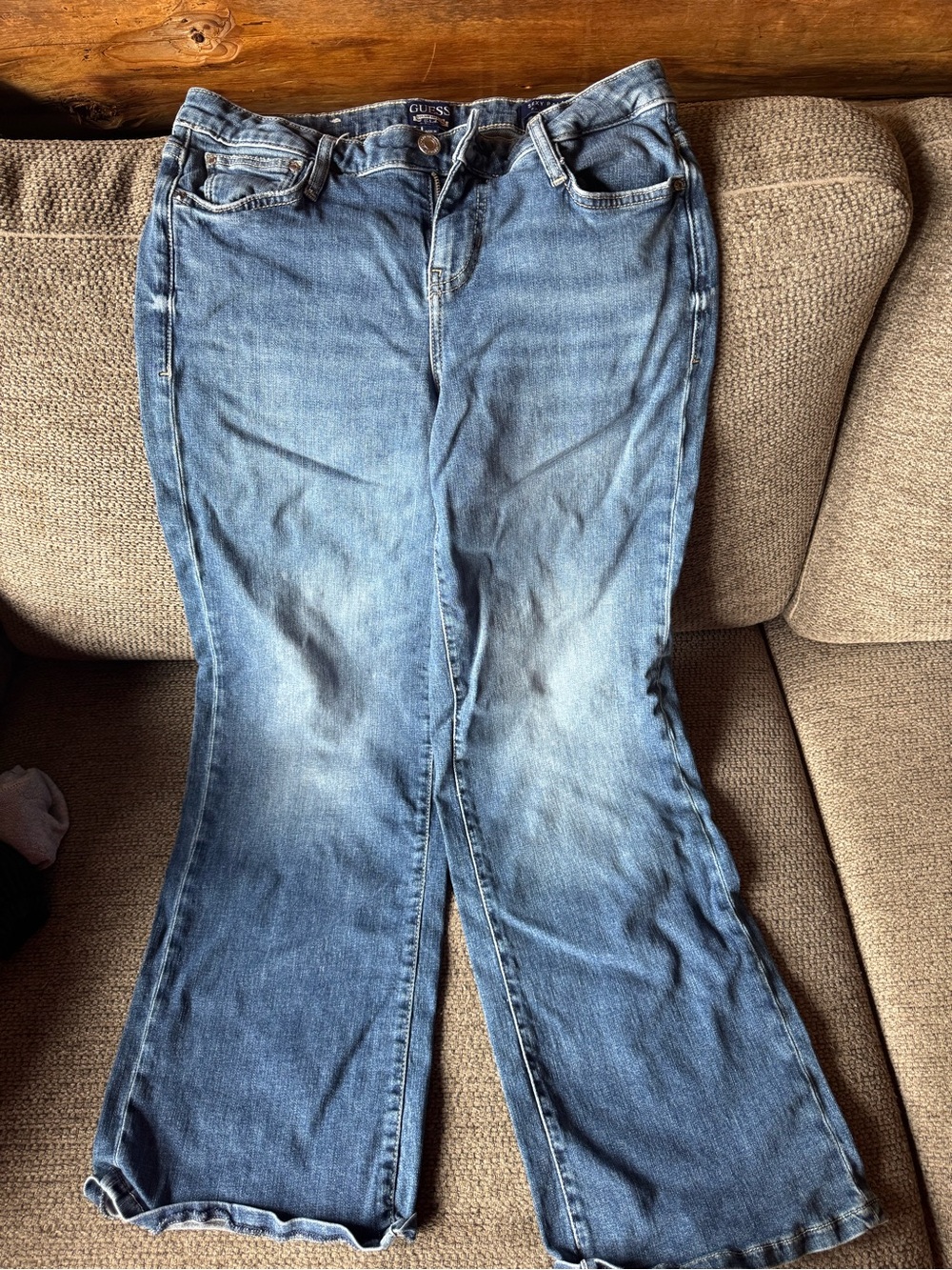 Guess Women's Light Blue Flare Jeans